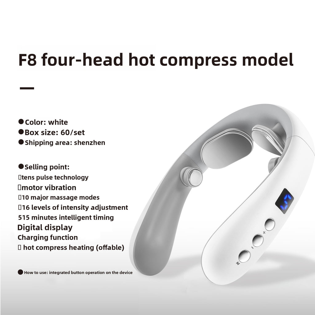 Bluetooth Heating Neck Massager with EMS Technology