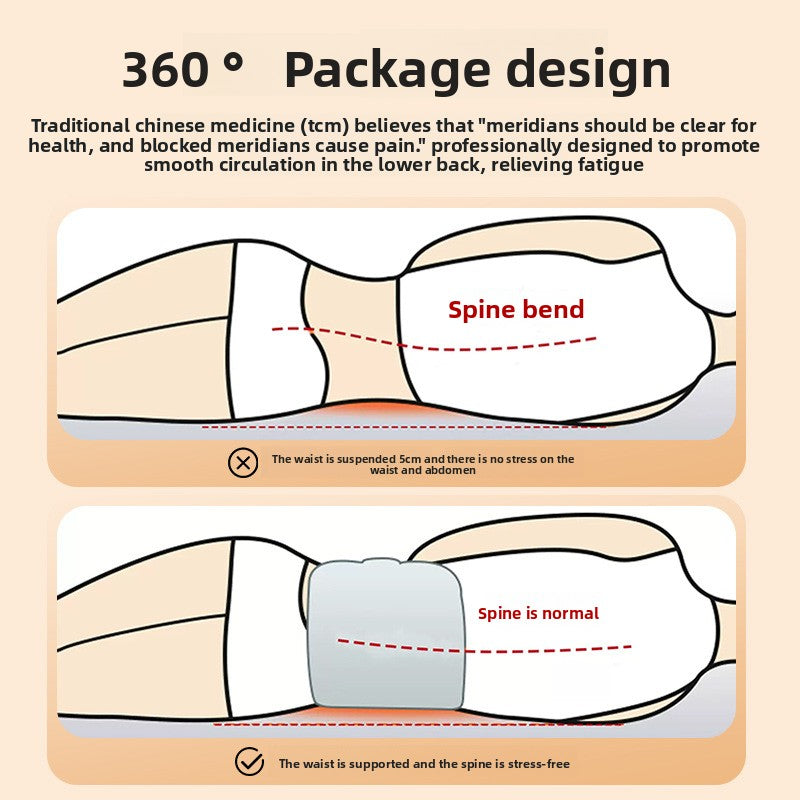 Deep sleep lumbar support cushion/neck pillow