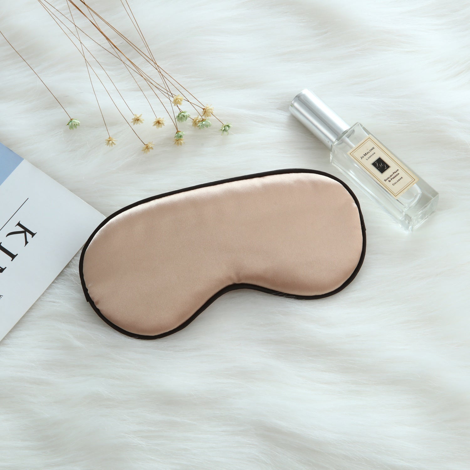 Adjustable Silk Sleep Mask with Earplugs