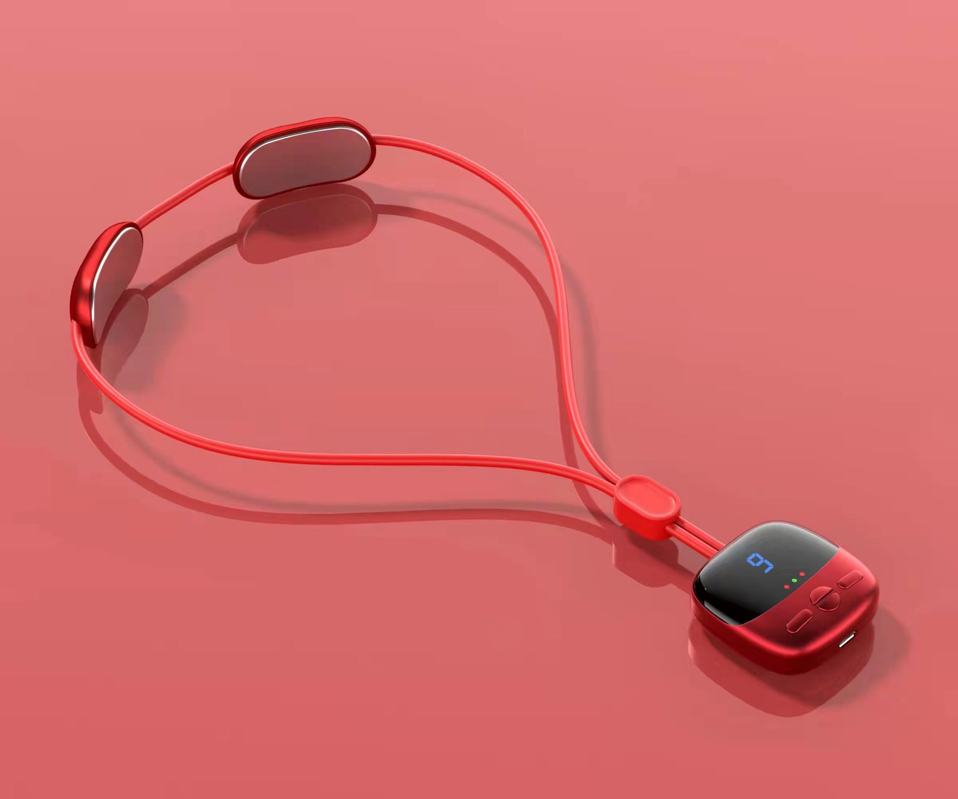 Portable Neck Massager with Heat and Pulse Therapy