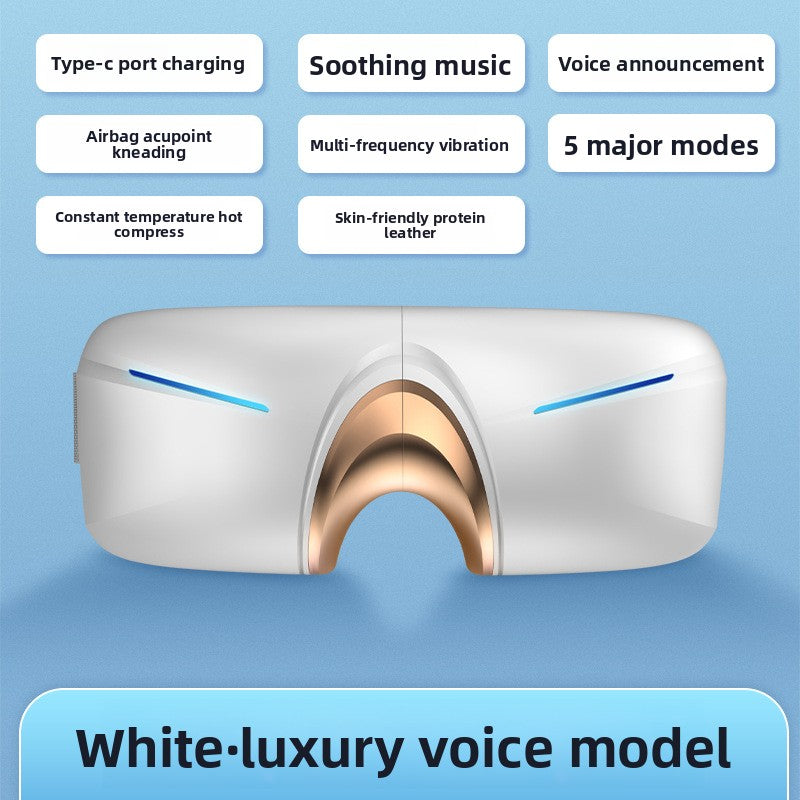 Intelligent Eye Massager with Vibration and Heat