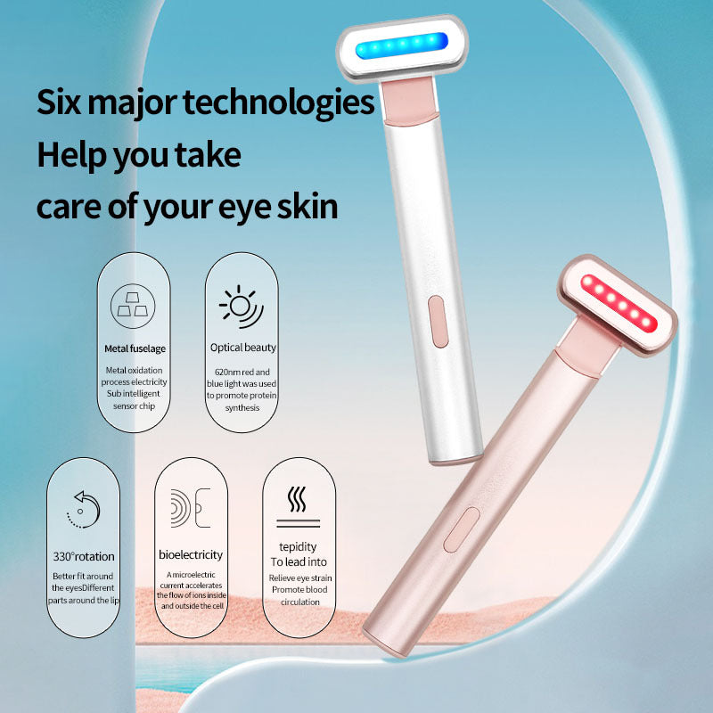EMS Microcurrent Eye Massager with Heat Therapy