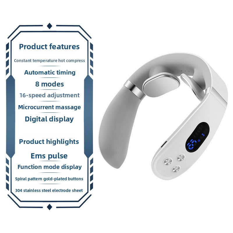 Portable Neck and Shoulder Massager with Heat Therapy