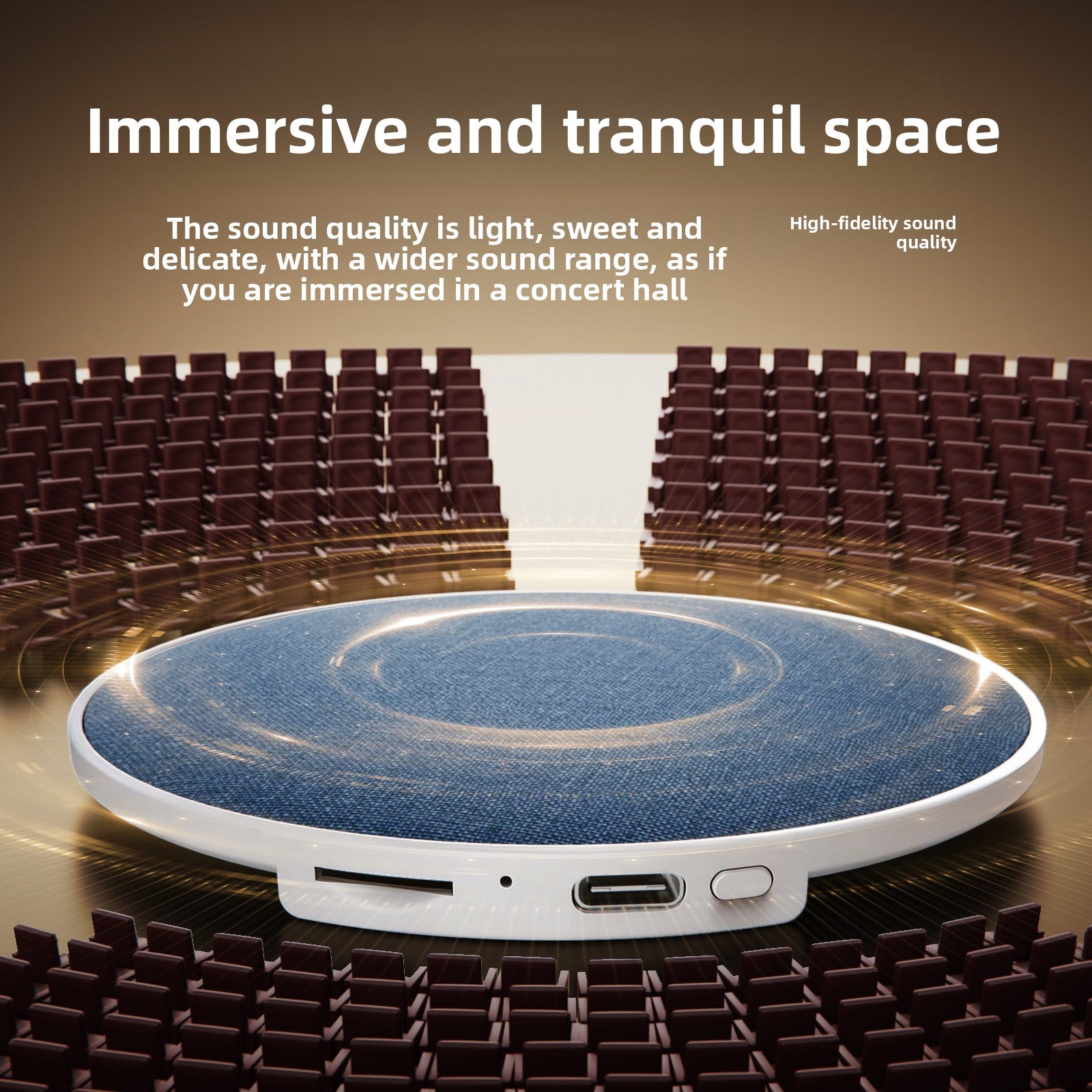Ultra-Thin Bluetooth Sleep Sound Machine with White Noise