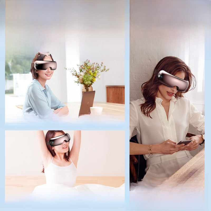 Rechargeable Bluetooth Eye Massager with Heat and Music
