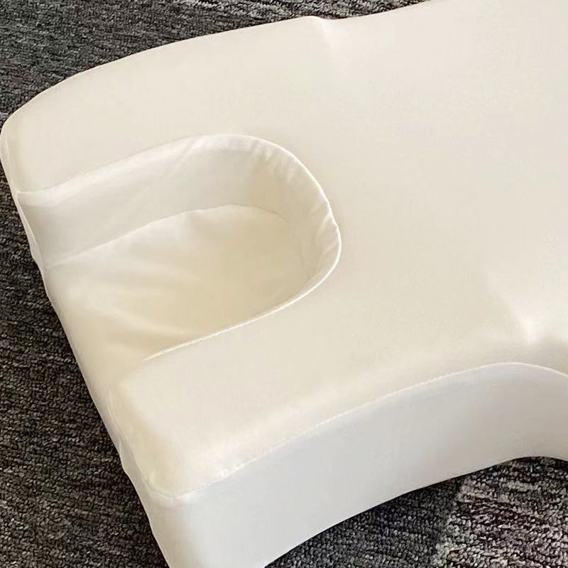 Memory Foam Beauty Pillow Side Sleep Comfortable Satin Cover