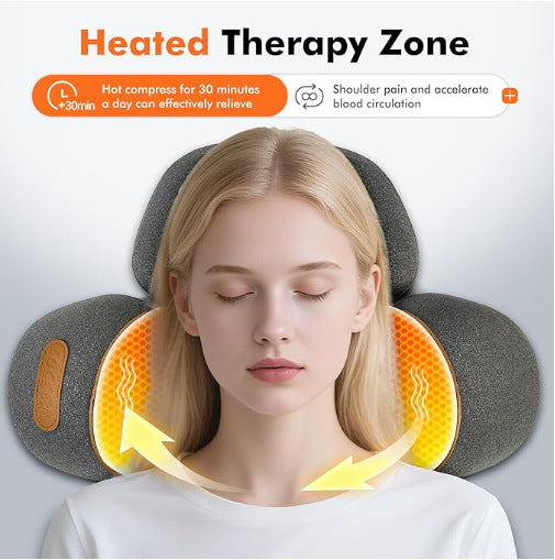 Cervical Support Pillow with Massage and Heat Therapy