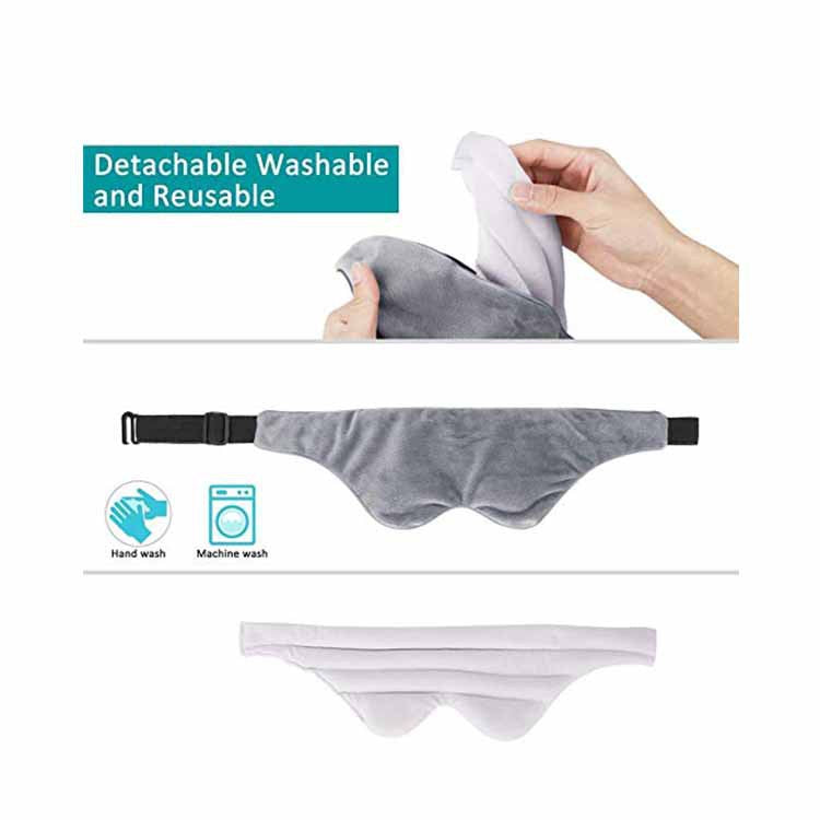 Microfiber Weighted Sleep Eye Mask with Removable Cover