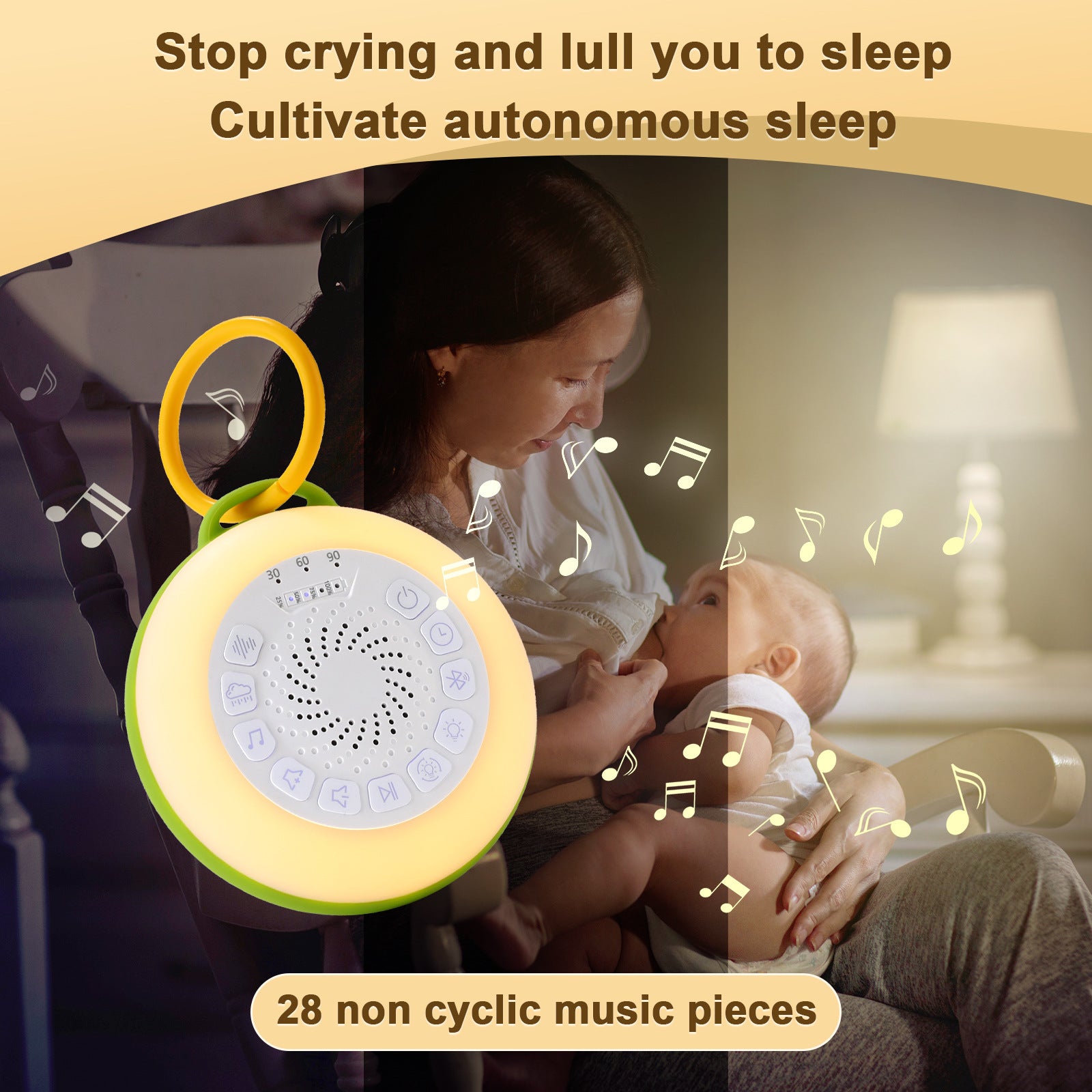 Bluetooth White Noise Machine with Soothing Sounds
