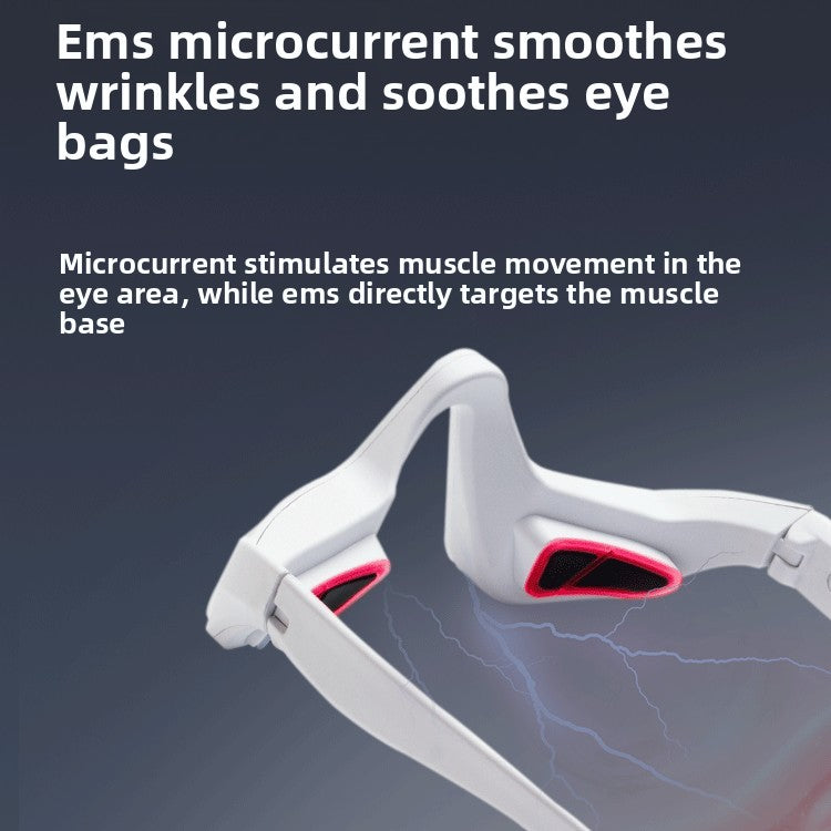 Wireless Eye Massager with Hot Compress and Red Light Therapy