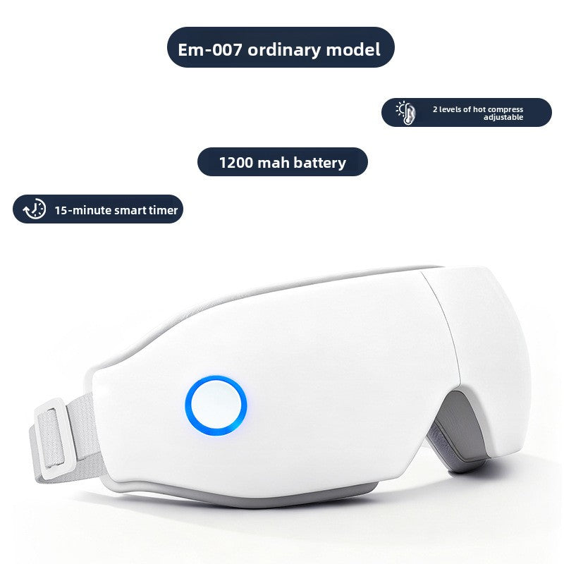 Rechargeable Eye Massager with Heat Therapy and Bluetooth