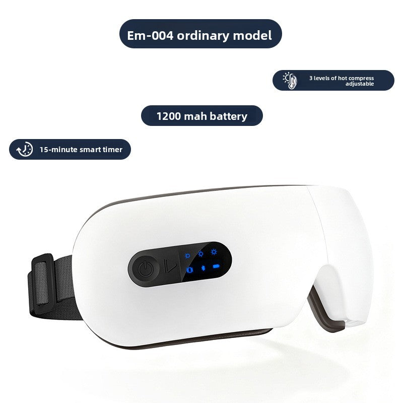 Rechargeable Eye Massager with Heat Therapy and Bluetooth