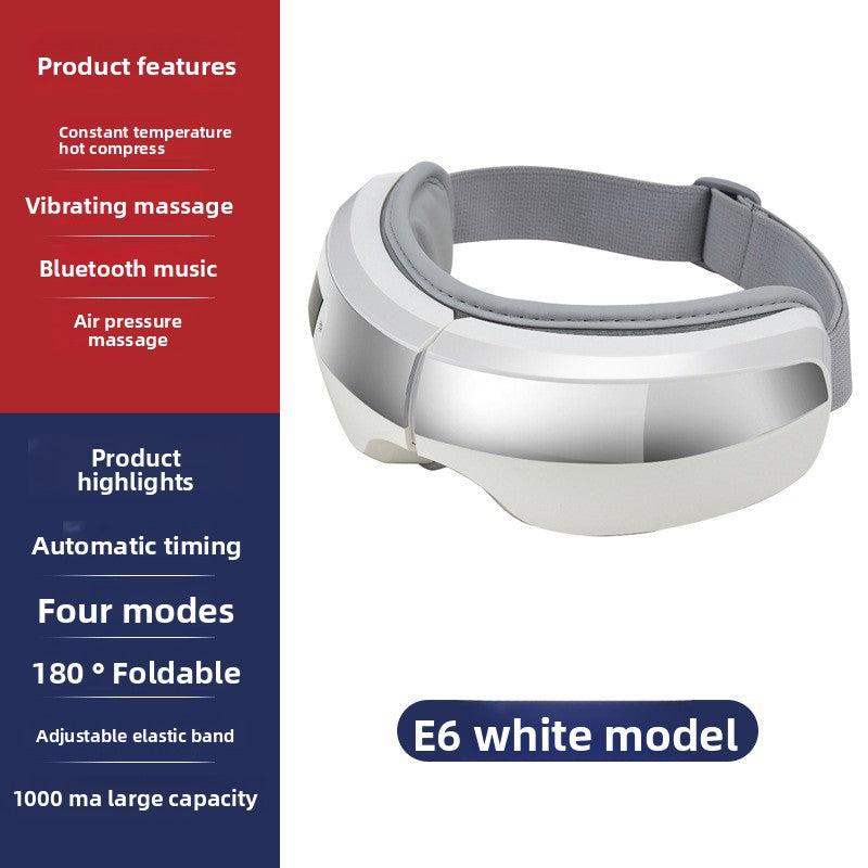 Rechargeable Bluetooth Eye Massager with Heat Therapy