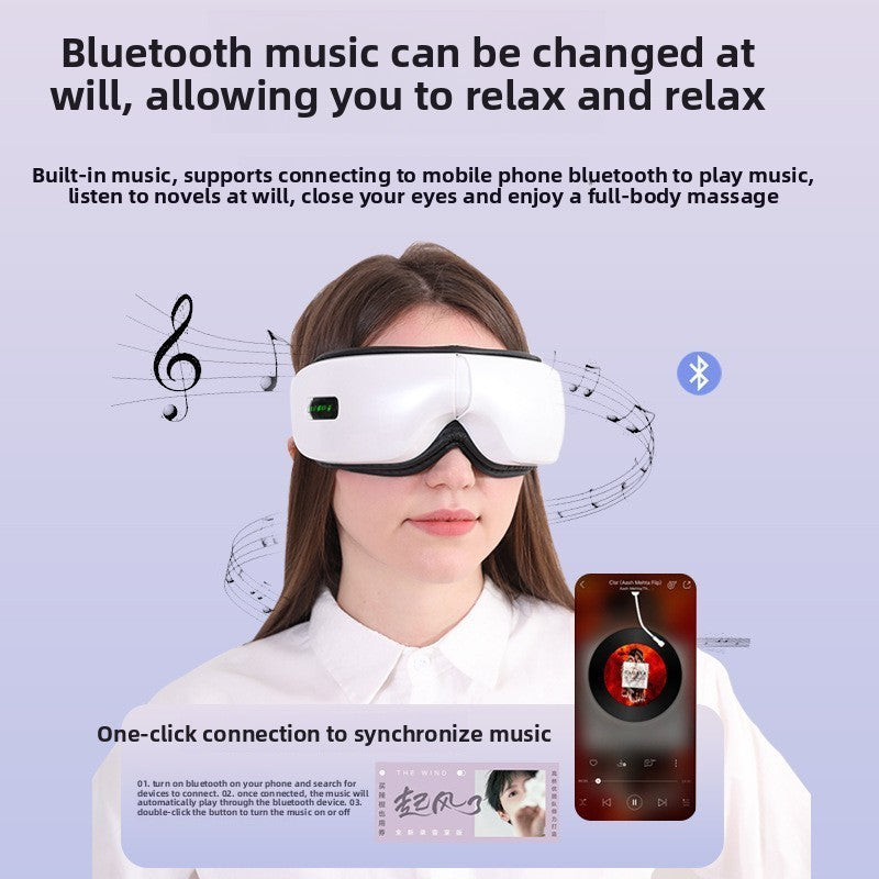 Smart Bluetooth Eye Massager with Heat Therapy