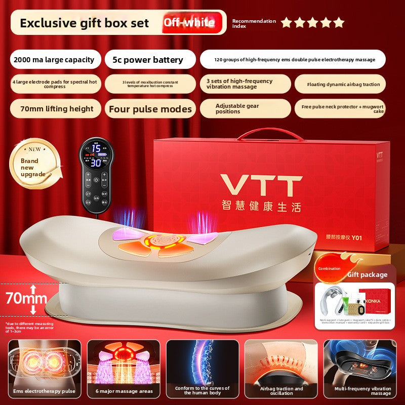 Rechargeable Pulse Heat Massage Pillow