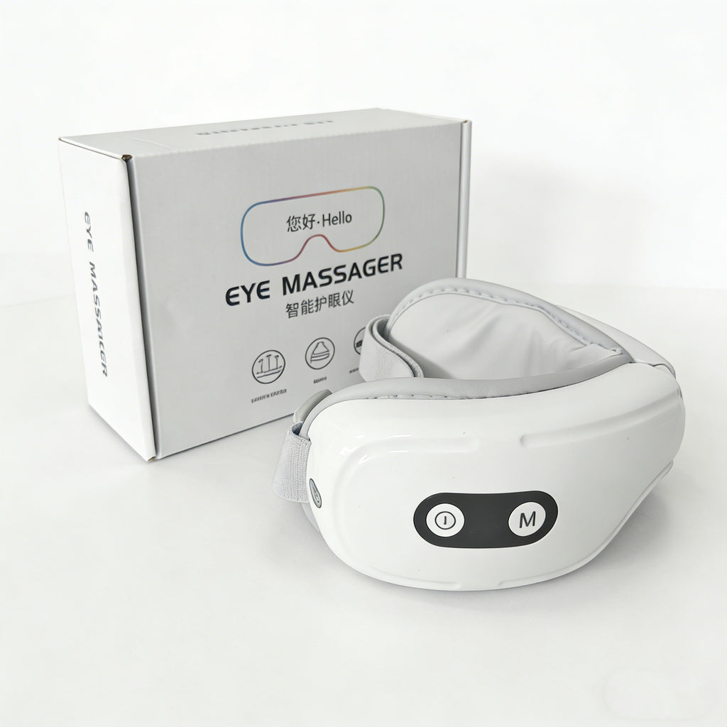 Smart Rechargeable Eye Massager with Heating Vibration