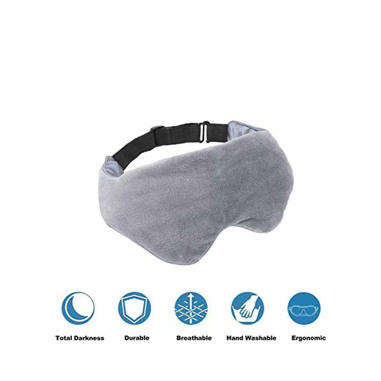 Microfiber Weighted Sleep Eye Mask with Removable Cover