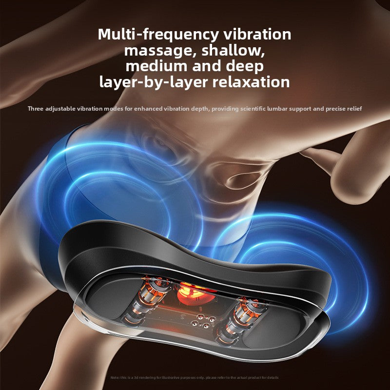 Adjustable Heating Massage Pillow with Remote Control