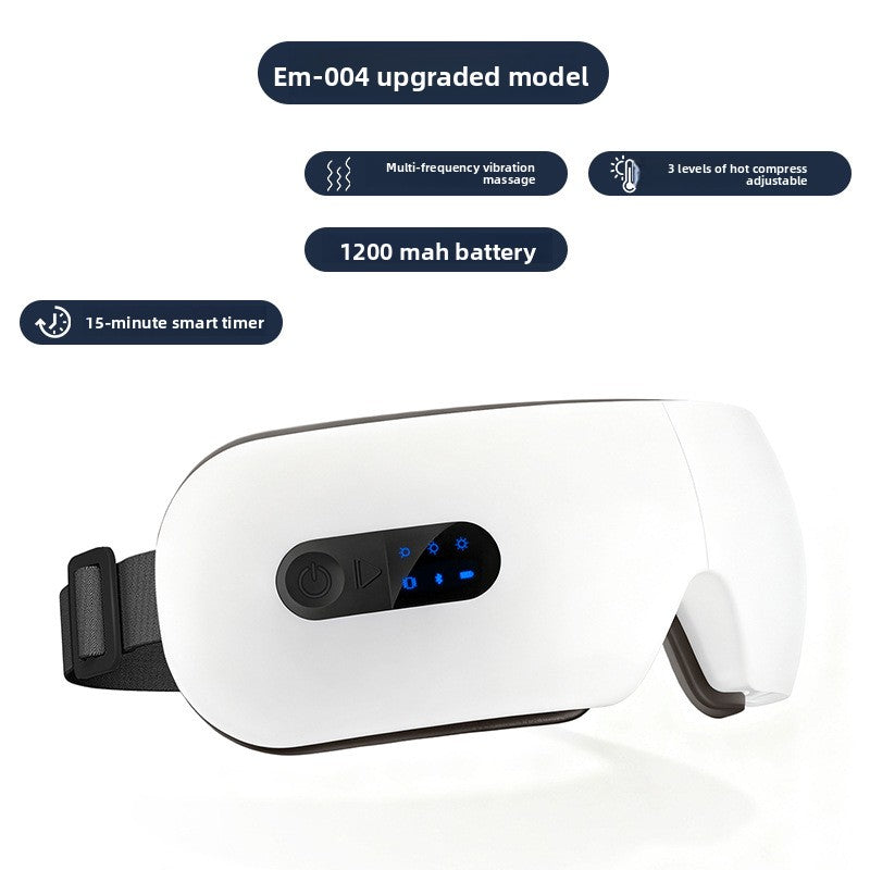 Rechargeable Eye Massager with Heat Therapy and Bluetooth