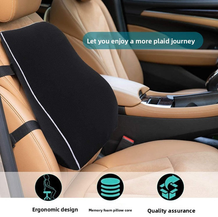 Memory Foam Lumbar Support Cushion for Office Chair and Car Seat