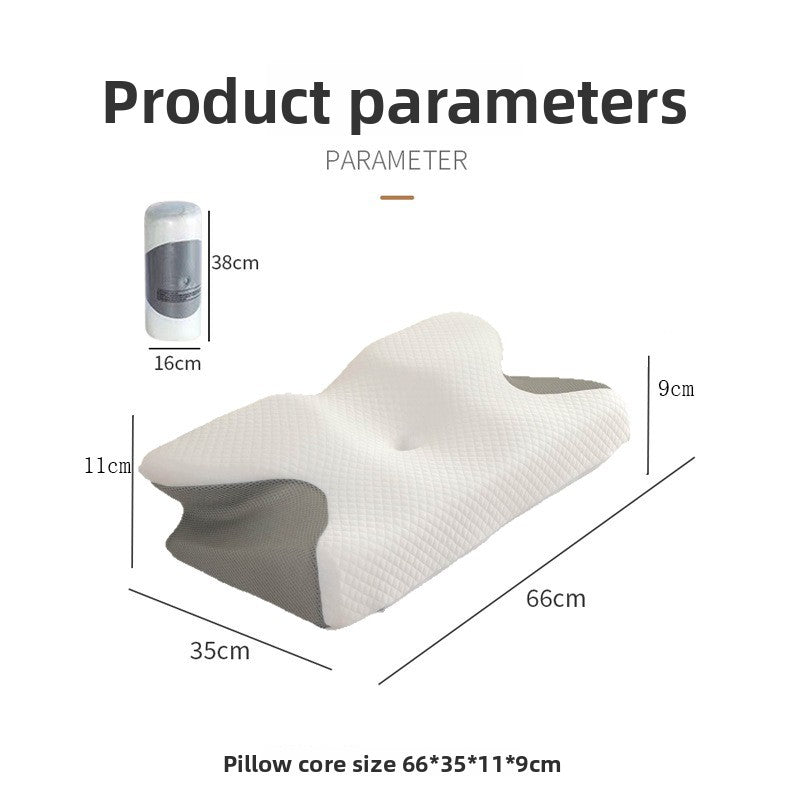 Ergonomic Memory Foam Butterfly Pillow for Neck Support