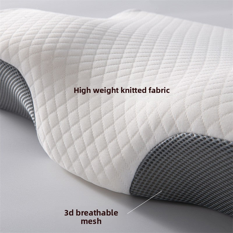Butterfly Shape Memory Foam Pillow for Cervical Support