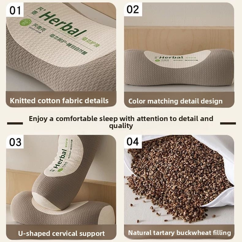 Whole Buckwheat Cervical Support Pillow