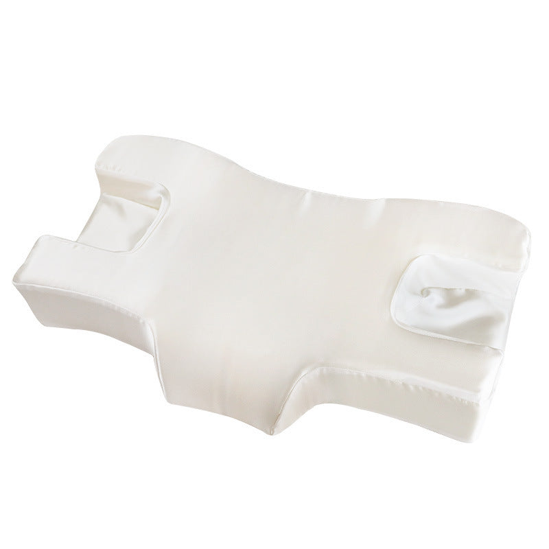 Memory Foam Beauty Pillow Side Sleep Comfortable Satin Cover