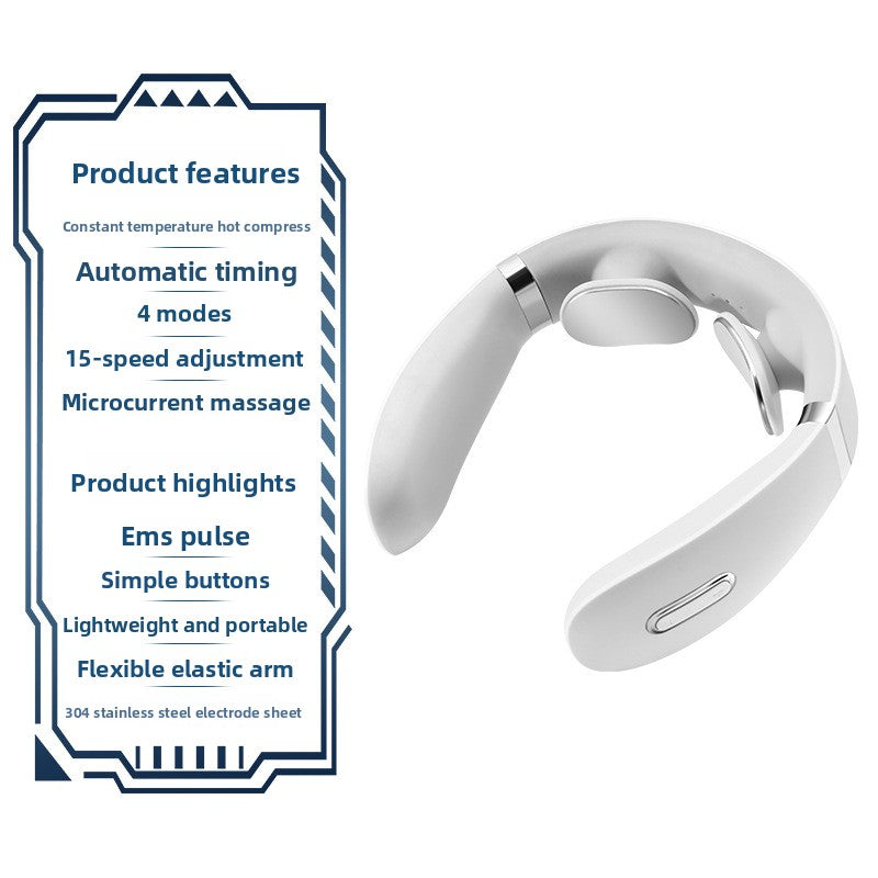 Portable Neck and Shoulder Massager with Heat Therapy